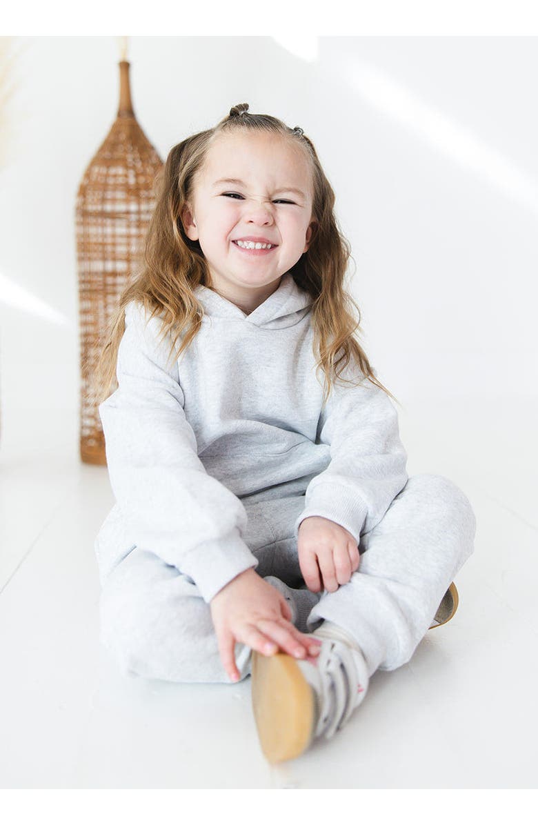 Charlie Lou Baby<sup>®</sup> Organic Cotton Hoodie & Jogger Set | Gray, Alternate, color, 
