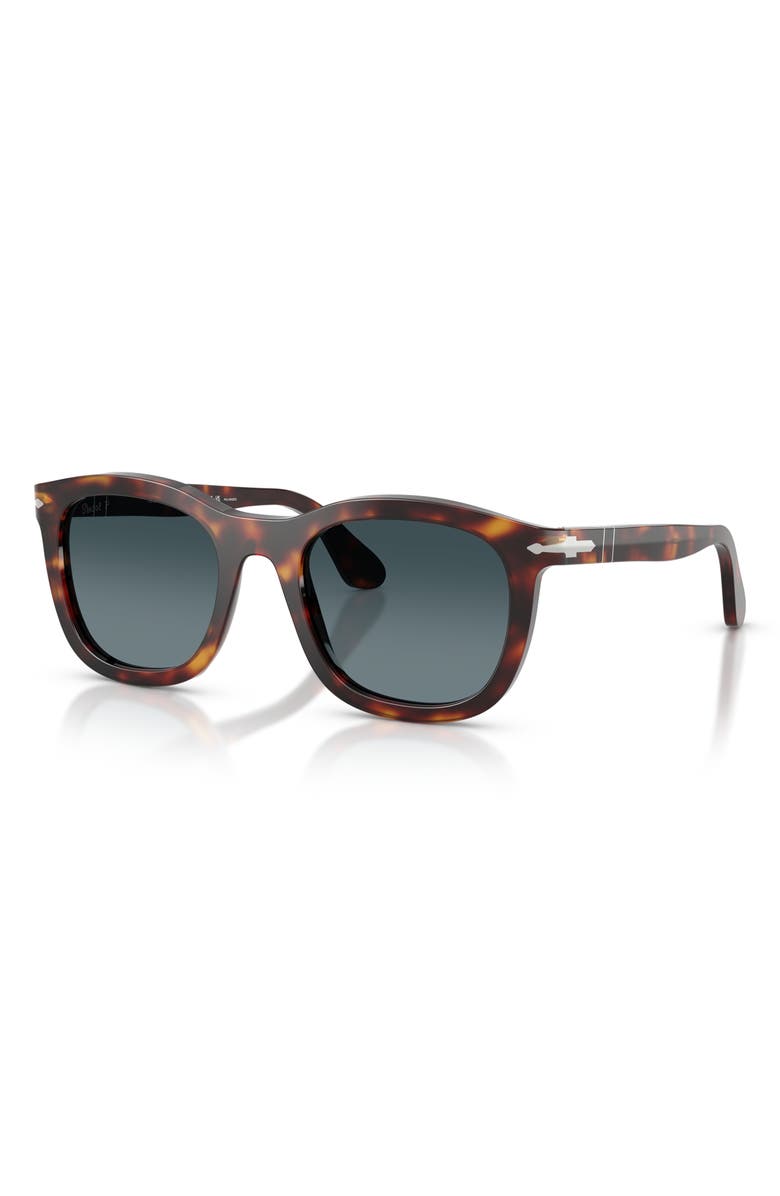 Persol 52mm Polarized Gradient Phantos Sunglasses, Alternate, color, Havana / Light Blue Dark Blue