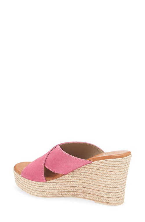 Cordani Braylin Espadrille Wedge Sandal In Fuchsia Suede