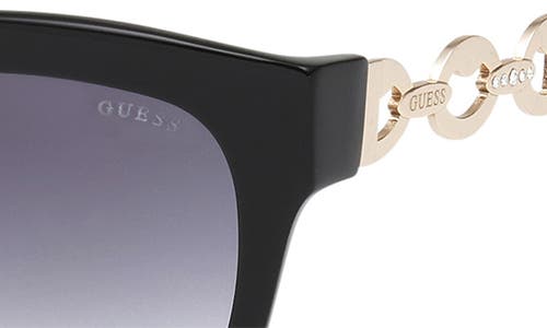 Guess 53mm Gradient Square Sunglasses In Black