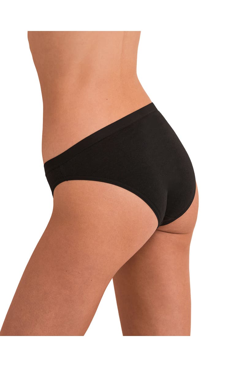 Adore Me Everly Bikini Panties, Alternate, color, Black