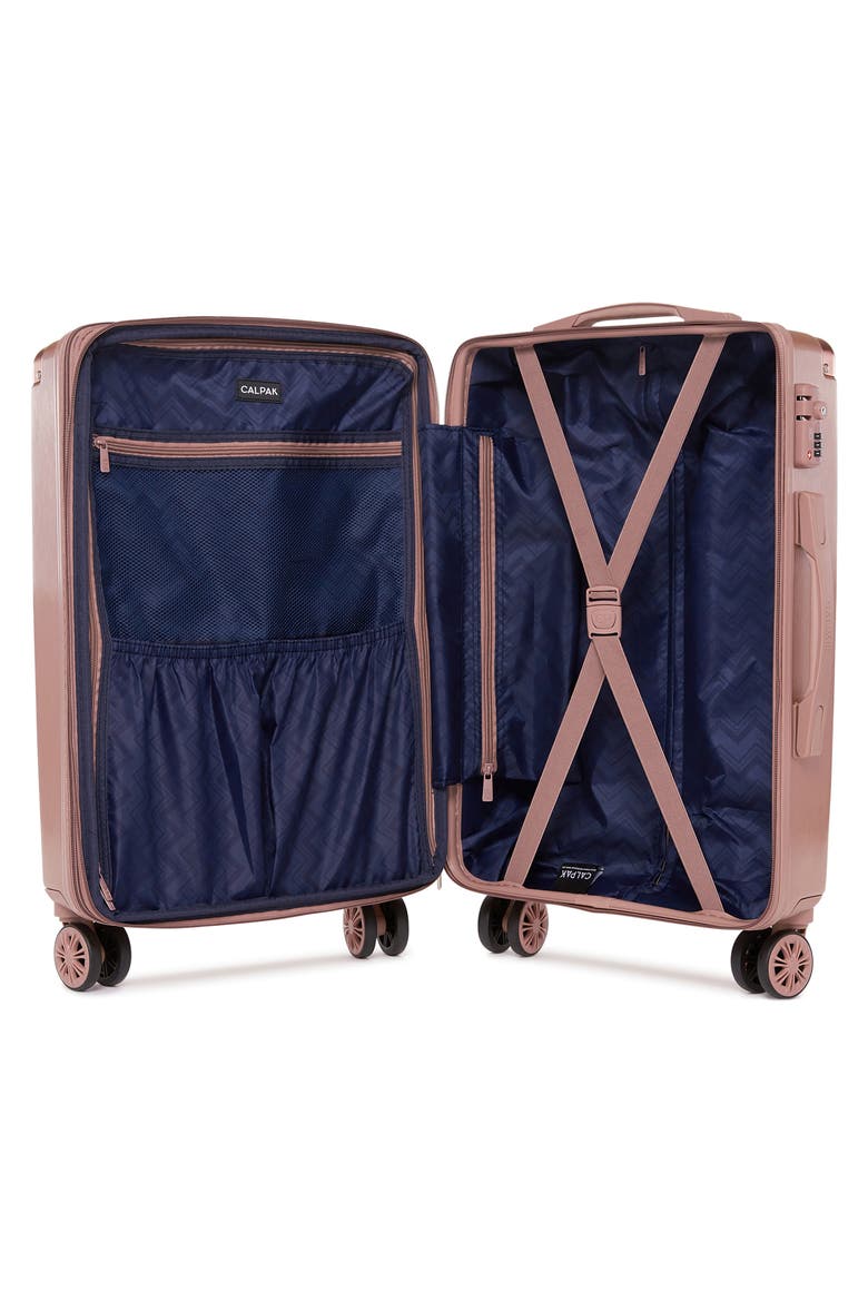 Ambeur 22-Inch Rolling Spinner Carry-On, Alternate, color, ROSE GOLD