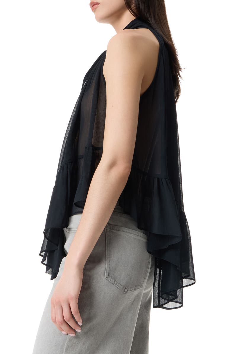 Robert Rodriguez Kellie Volume Halter Top, Alternate, color, Black