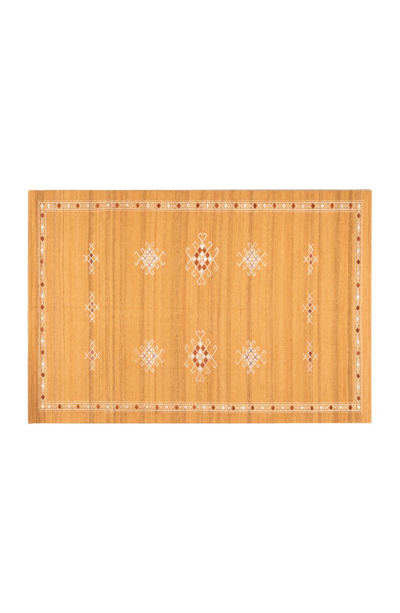 Zsa Zsa Zsu Wool Rug, Main, color, Mustard