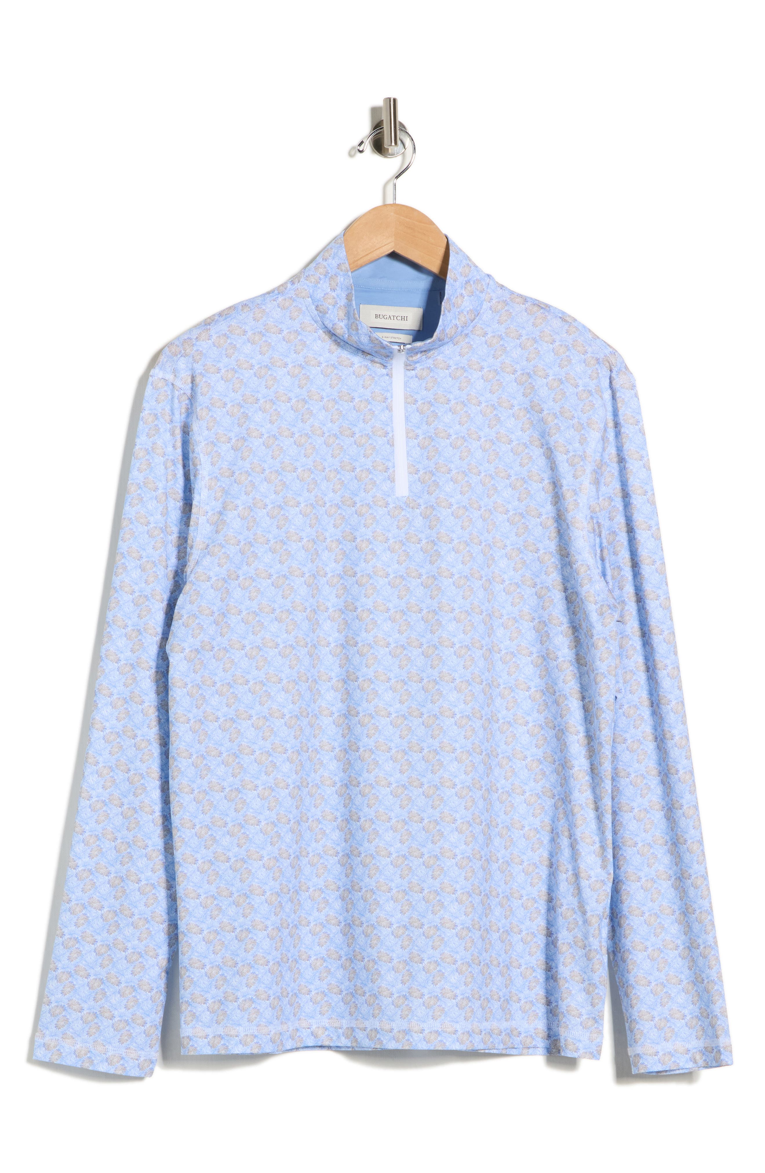 Bugatchi Long Sleeve Quarter Zip Pullover