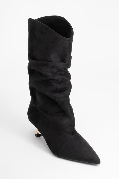 Prologue Shoes Stein Pointed Toe Boot In Black