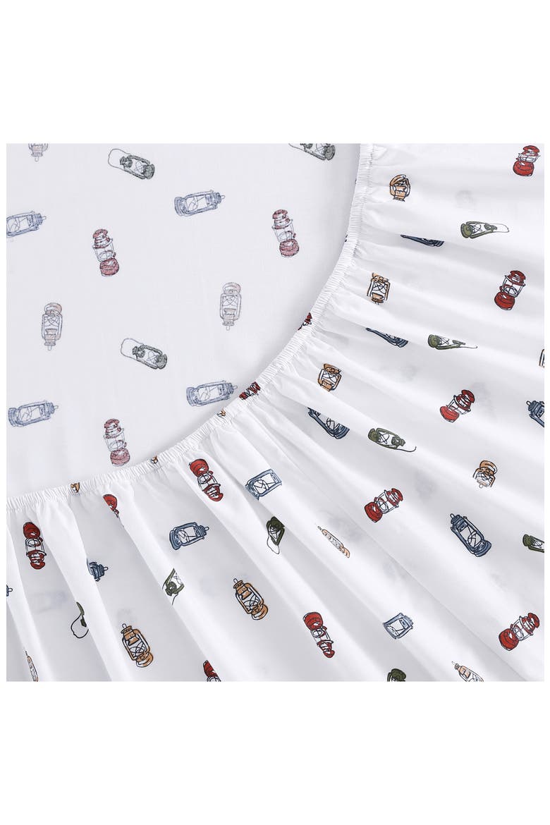 Explore Lantern Cotton Sheet Set, Alternate, color, WHITE/ MULTI