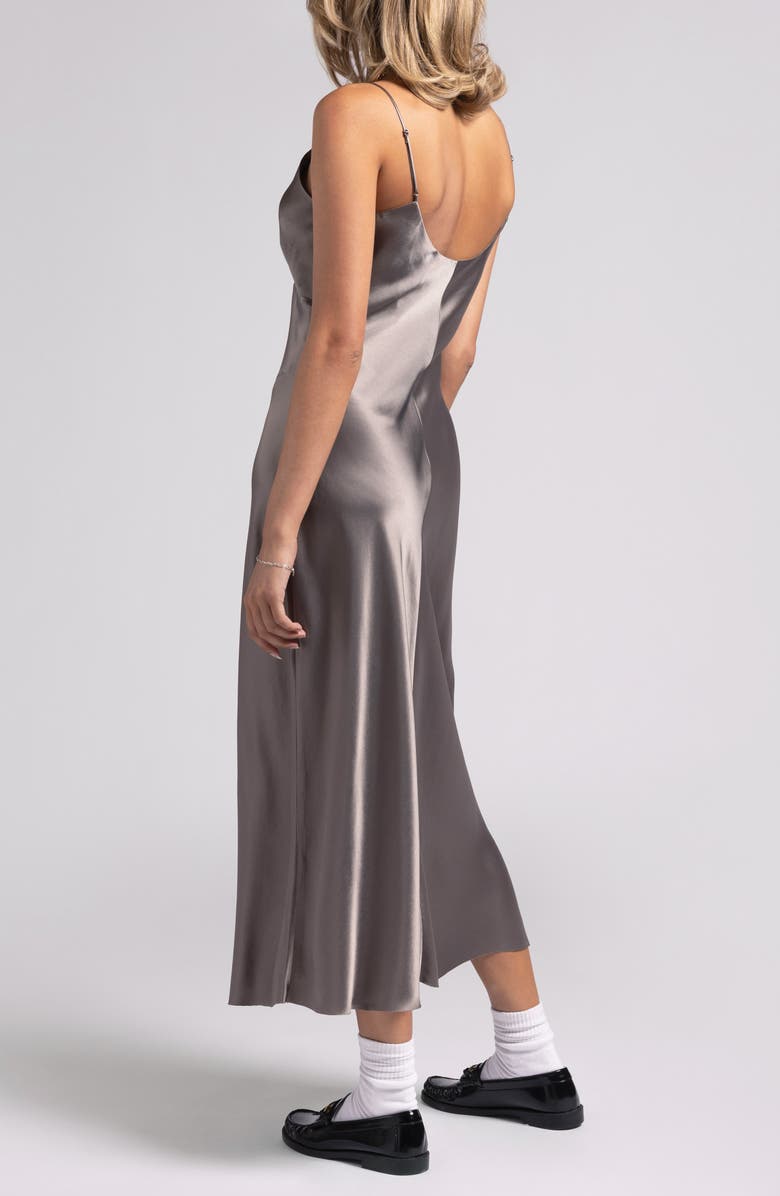 WEEKEND LOS ANGELES Royce Slipdress, Alternate, color, Smokey Olive