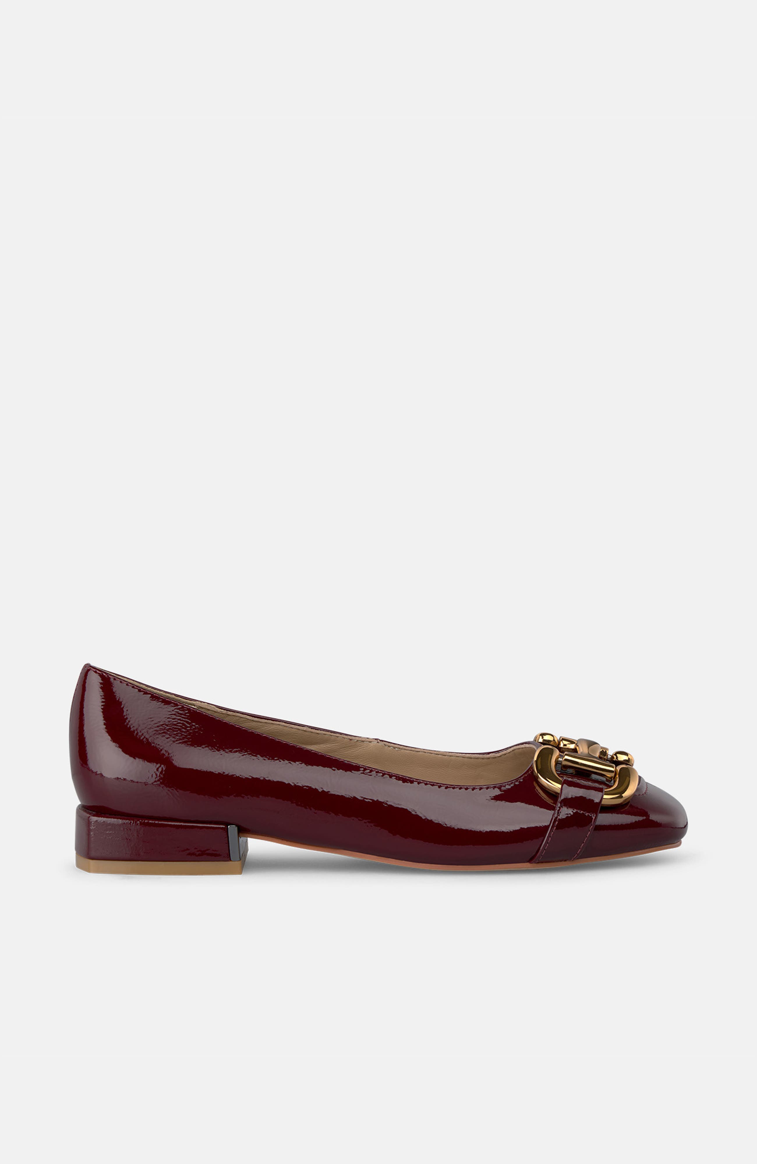 Stirrups Flat Shoe, Alternate, color, Wine