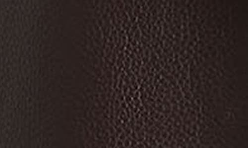 Vince Panelled Grained Leather Jacket In Brown