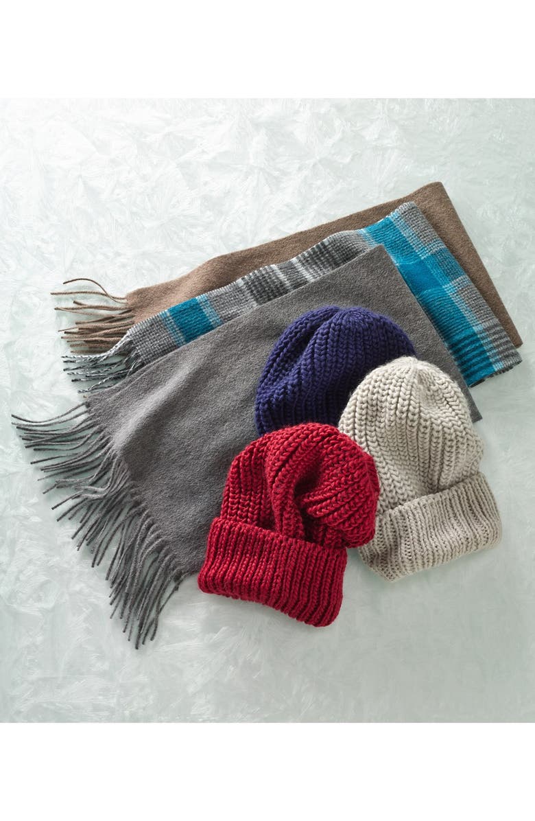 Nordstrom Solid Woven Cashmere Scarf, Alternate, color, 