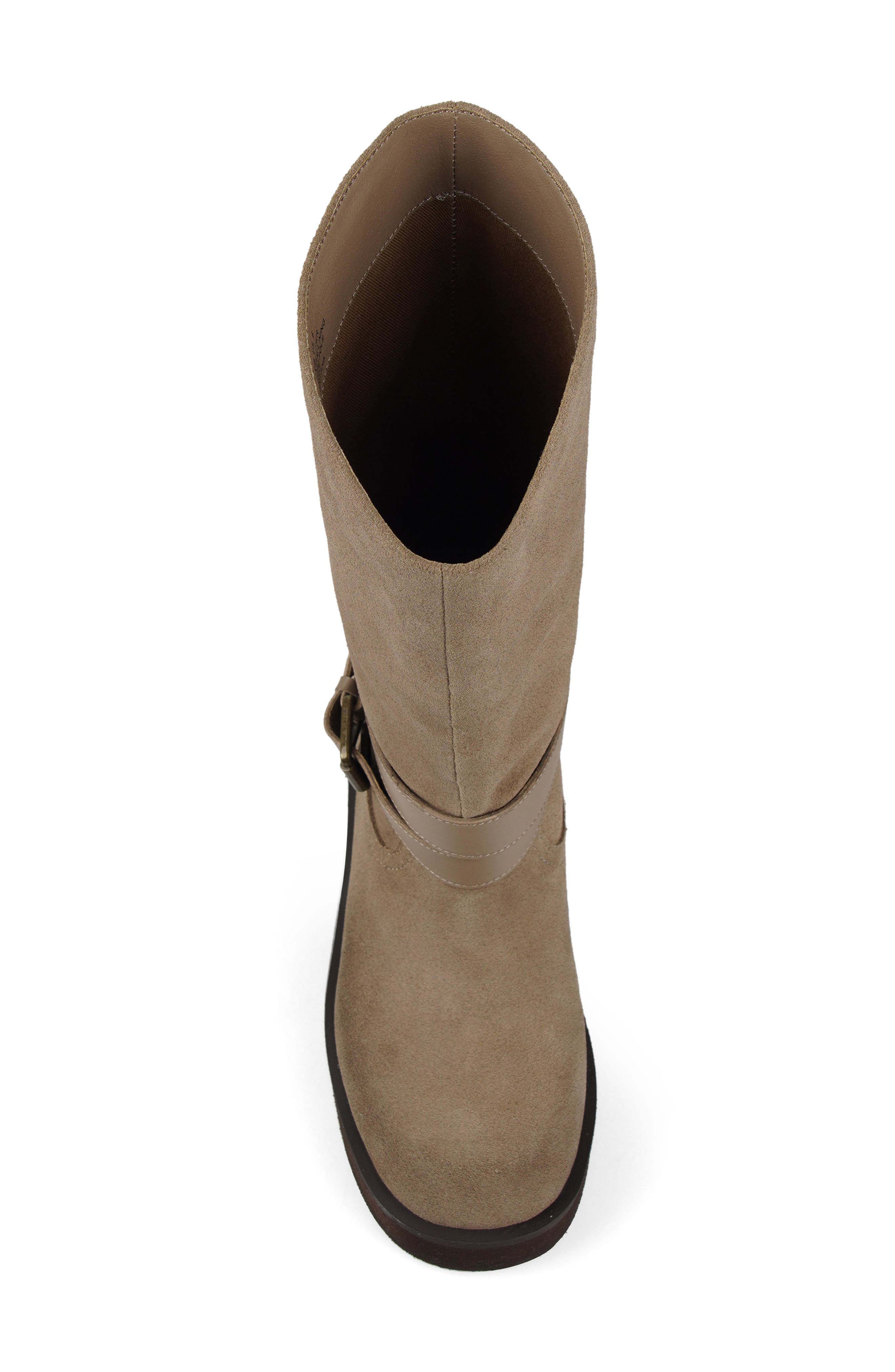 Crib Block Heel Boot, Alternate, color, BEIGE