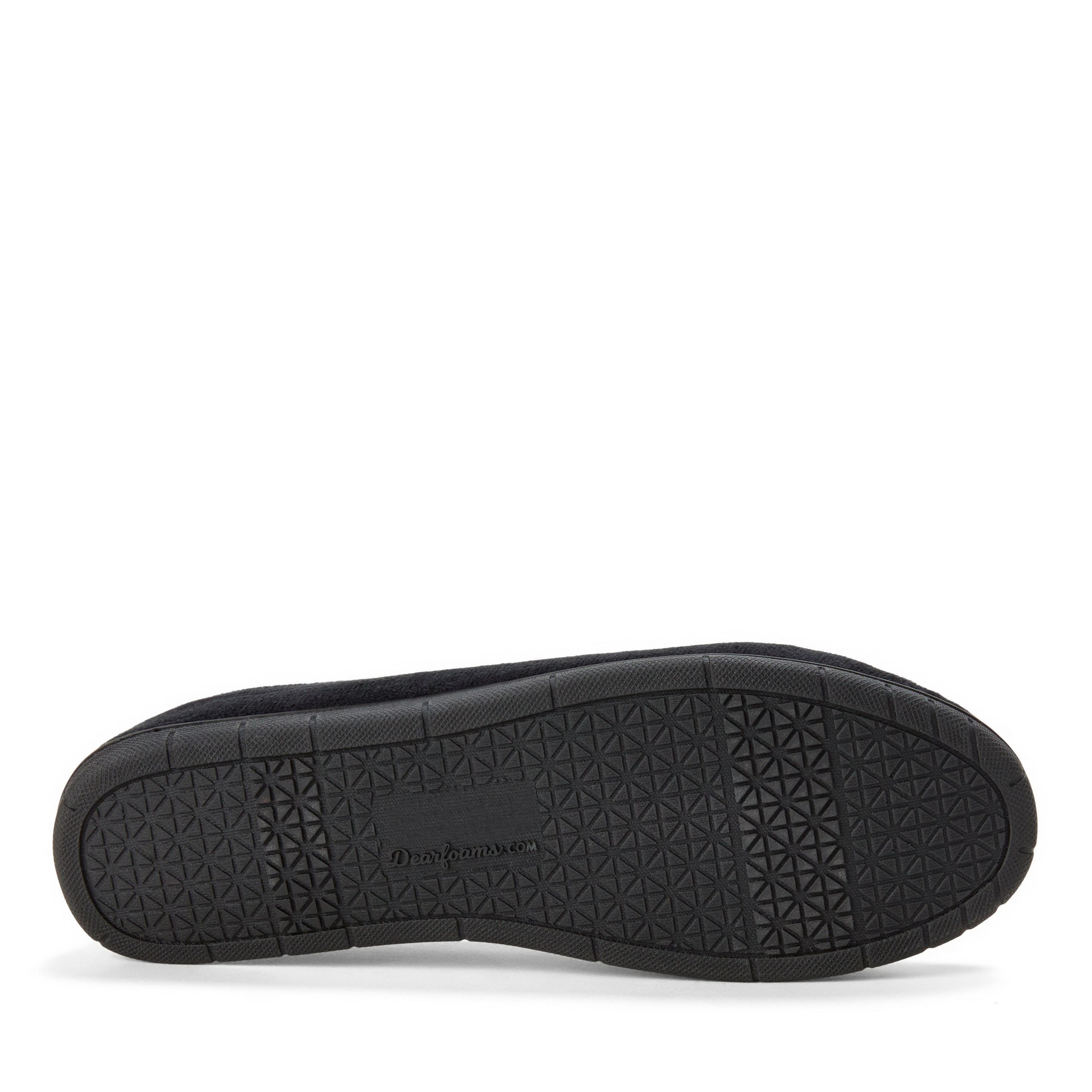 Halloween Velour Closed Back Slippers, Alternate, color, BLACK