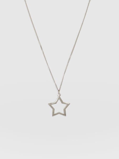 Saint And Sofia Saint + Sofia Star Necklace In Silver