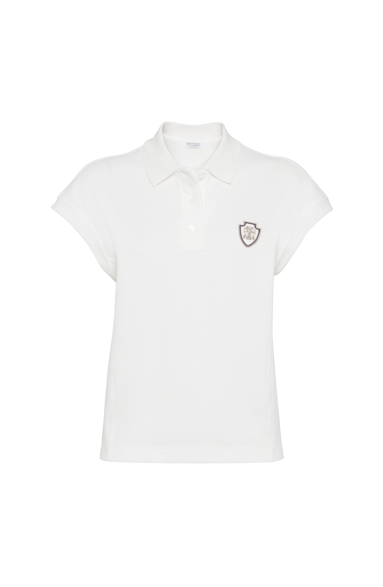 Brunello Cucinelli Piqué polo shirt, Main, color, White