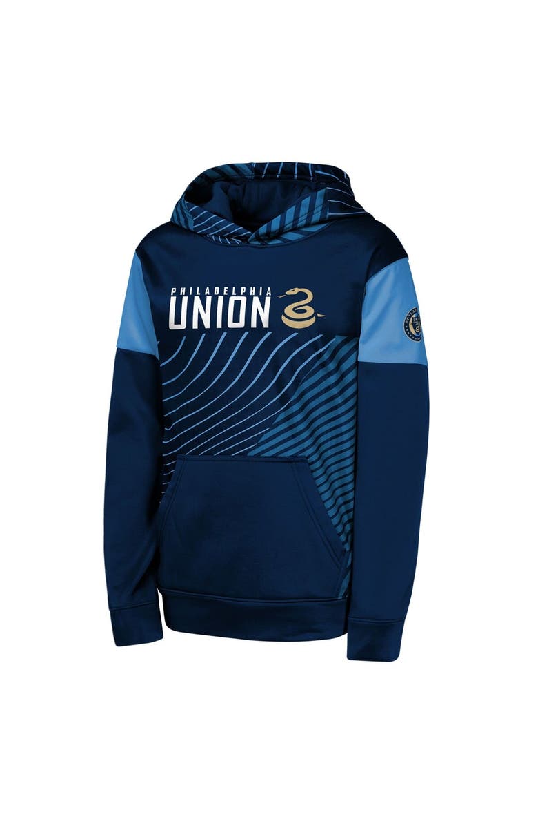 Outerstuff Youth Navy Philadelphia Union Unbeatable Pullover Hoodie, Alternate, color, 