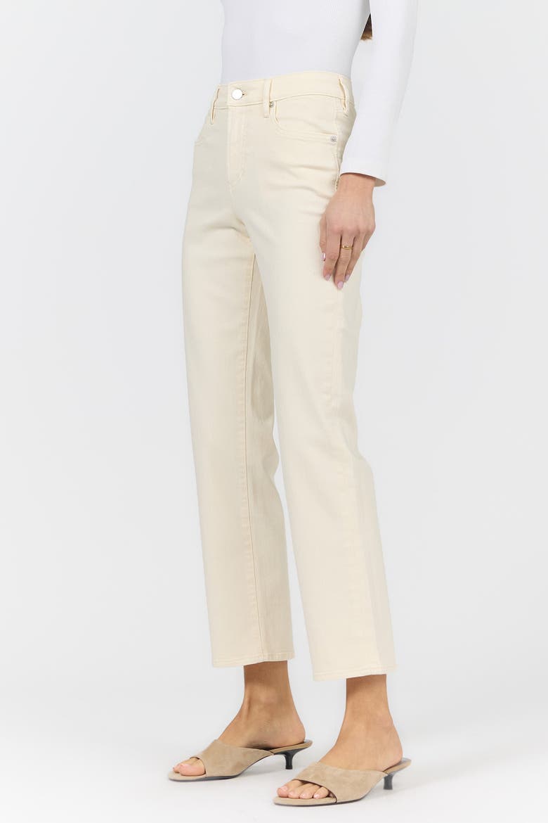 Anika Mid Rise Ankle Straight-Leg Jeans, Alternate, color, Wheat