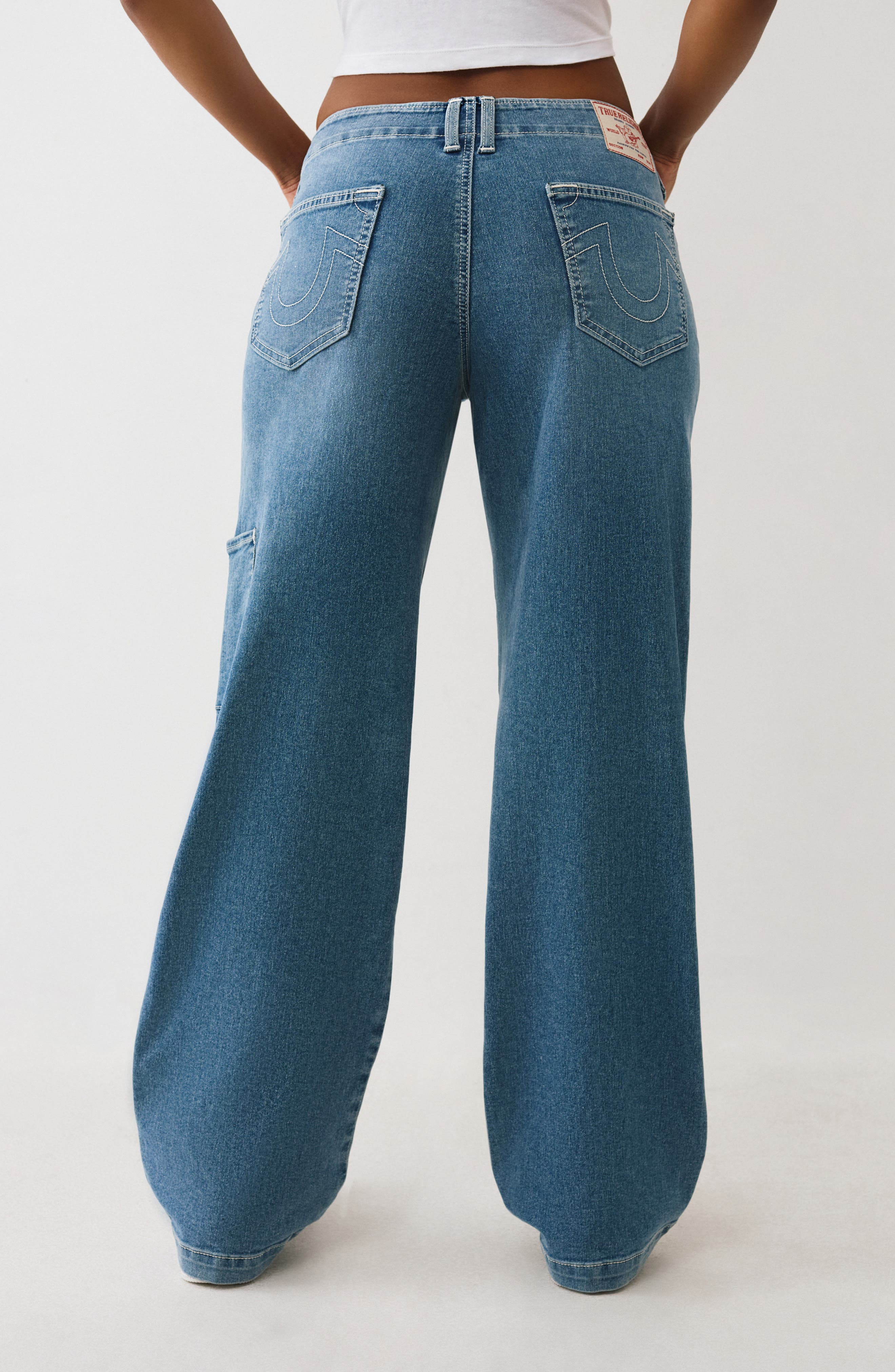 Colorblock Wide Leg Carpenter Jeans - image 2