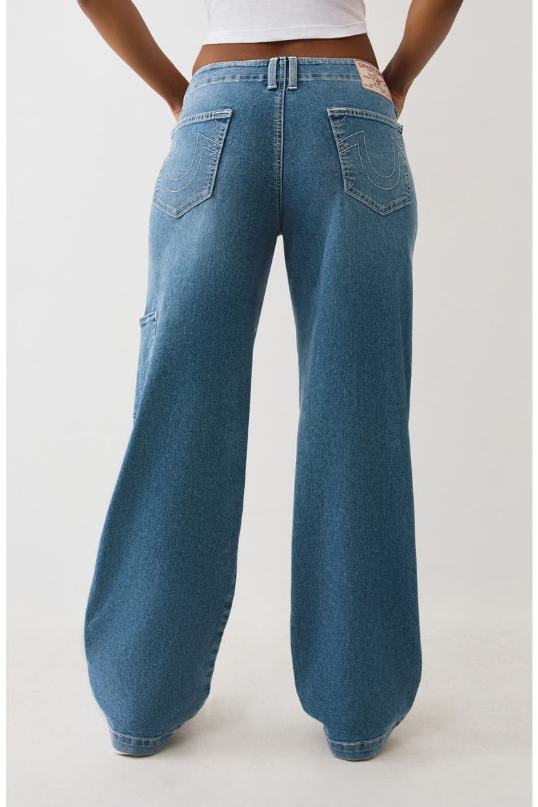 Colorblock Wide Leg Carpenter Jeans, Alternate, color, LIGHT WINTERGREEN WASH