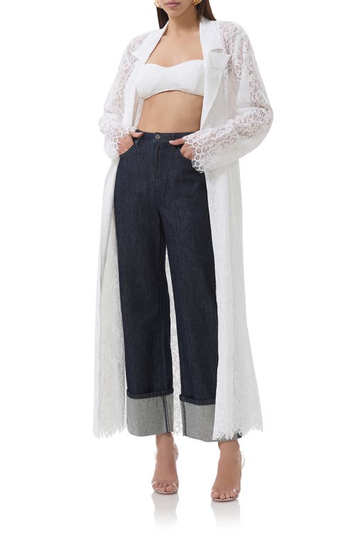 Afrm Earhart Lace Trench Coat