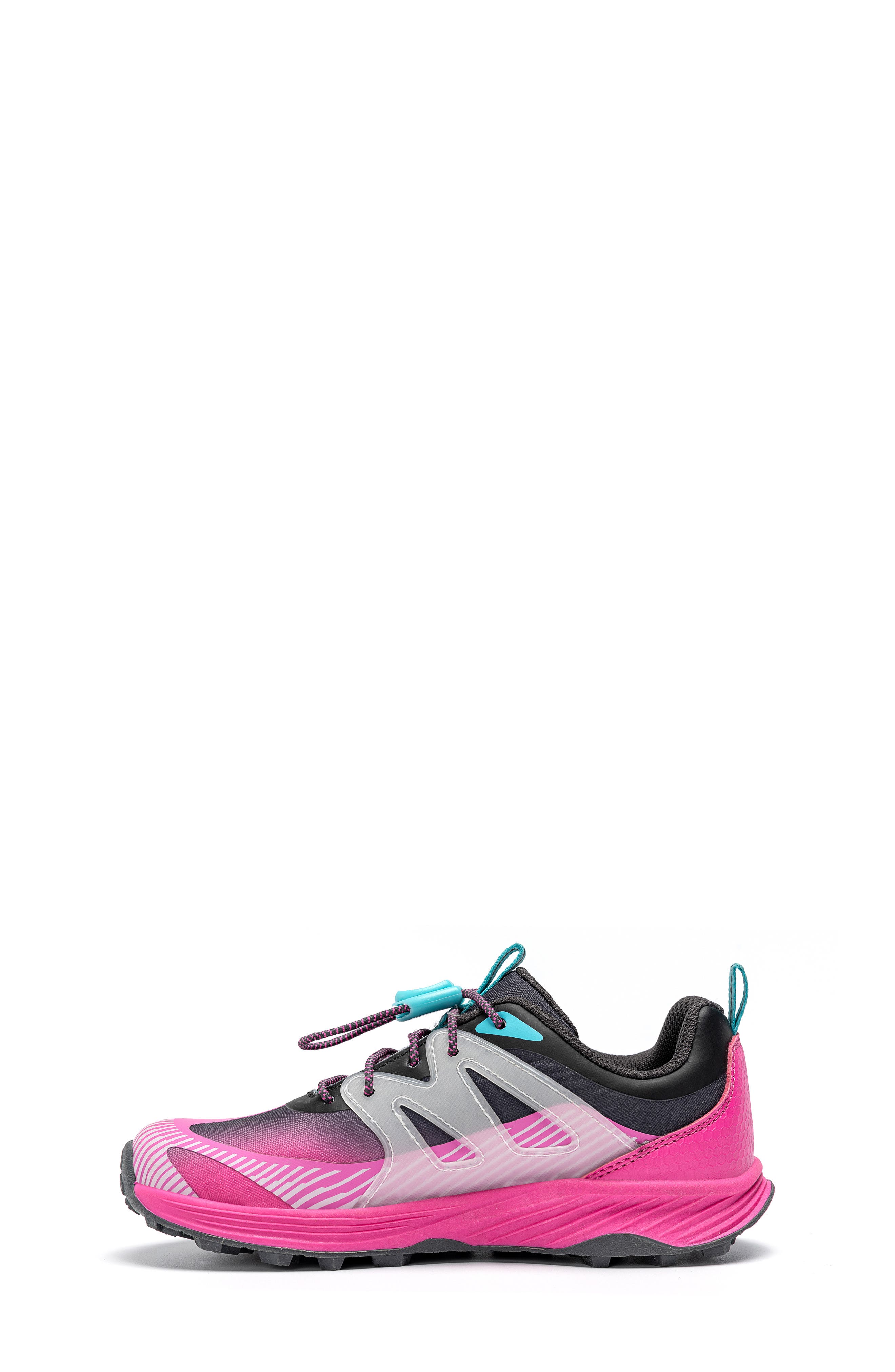 Kids' Agility Peak Trail Running Shoe, Alternate, color, CHARCOAL/PINK