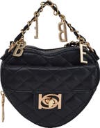 bebe Solana Quilted Heart Crossbody Bag