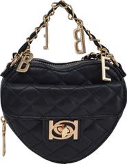 bebe Solana Quilted Heart Crossbody Bag