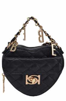 bebe Solana Quilted Heart Crossbody Bag