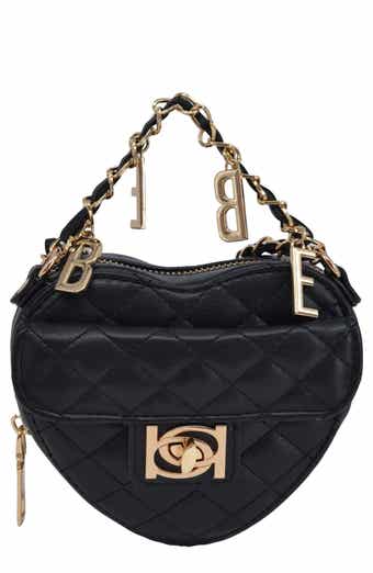 bebe Solana Quilted Heart Crossbody Bag