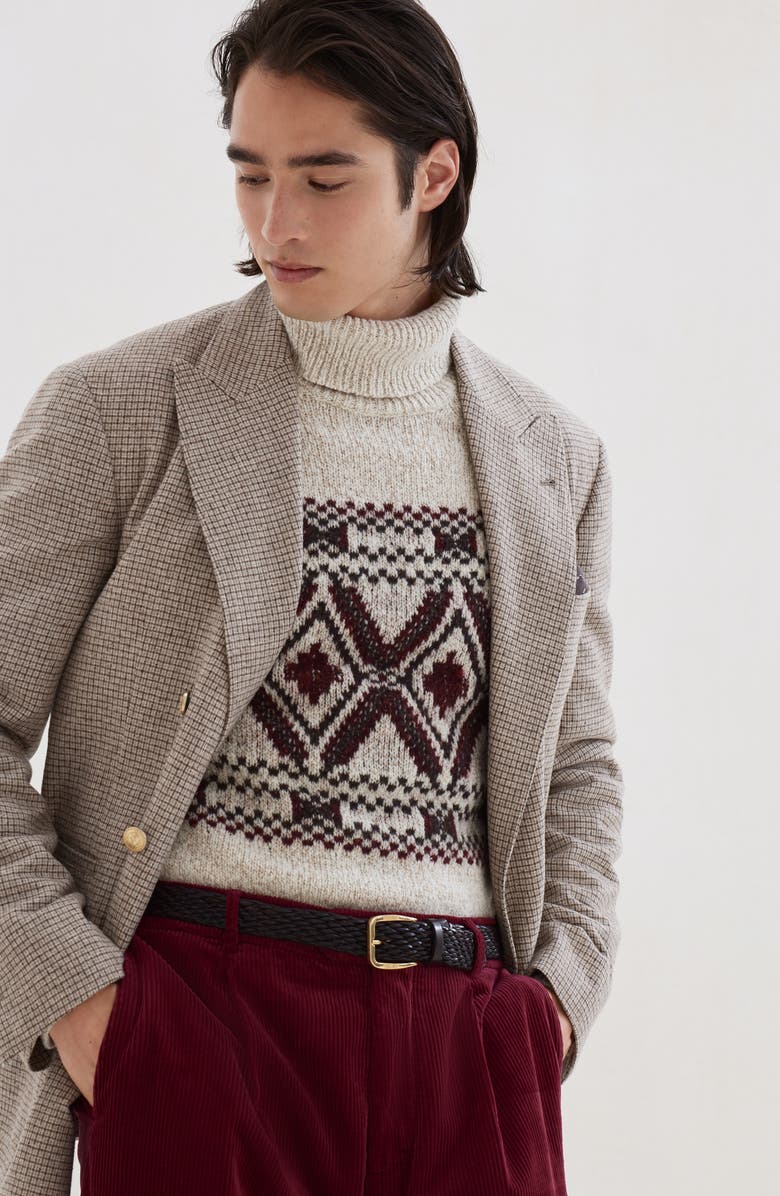 Brunello Cucinelli Flannel blazer, Alternate, color, Bark