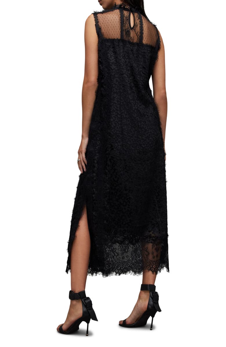 AllSaints Mila Leppo Sleeveless Lace Maxi Dress, Alternate, color, 
