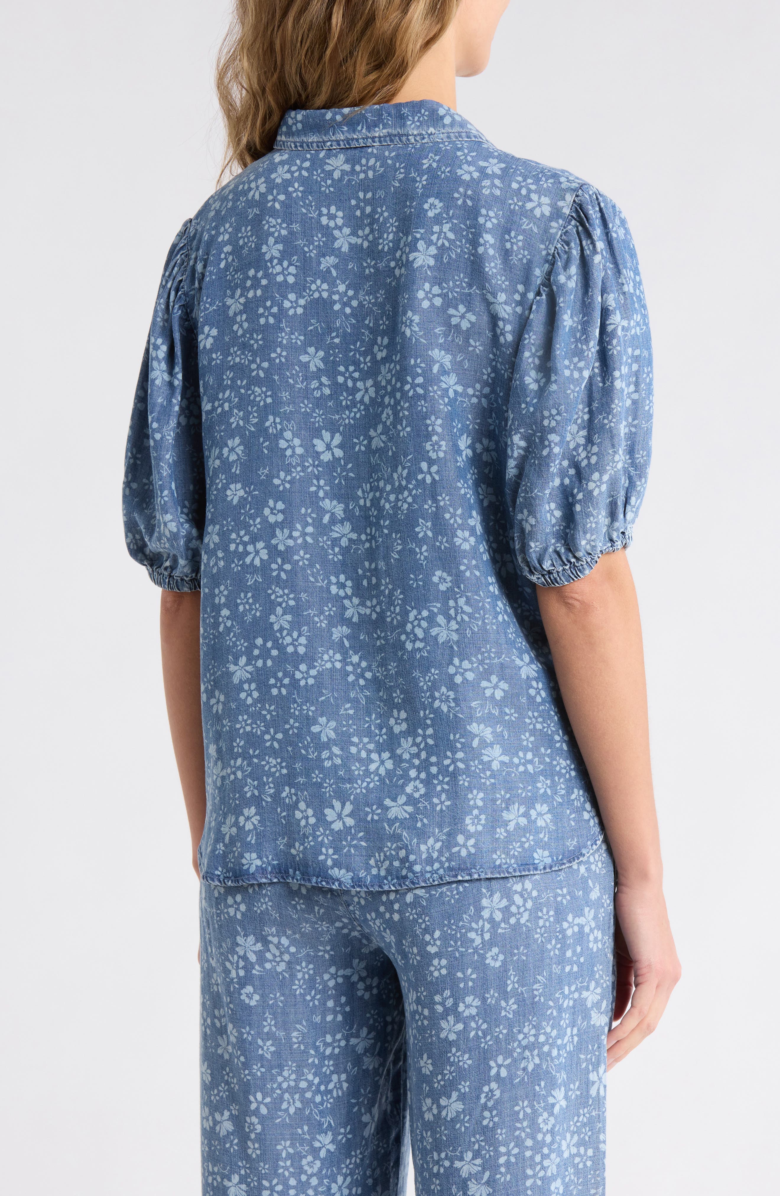 Indigo Button-Up Shirt - image 4