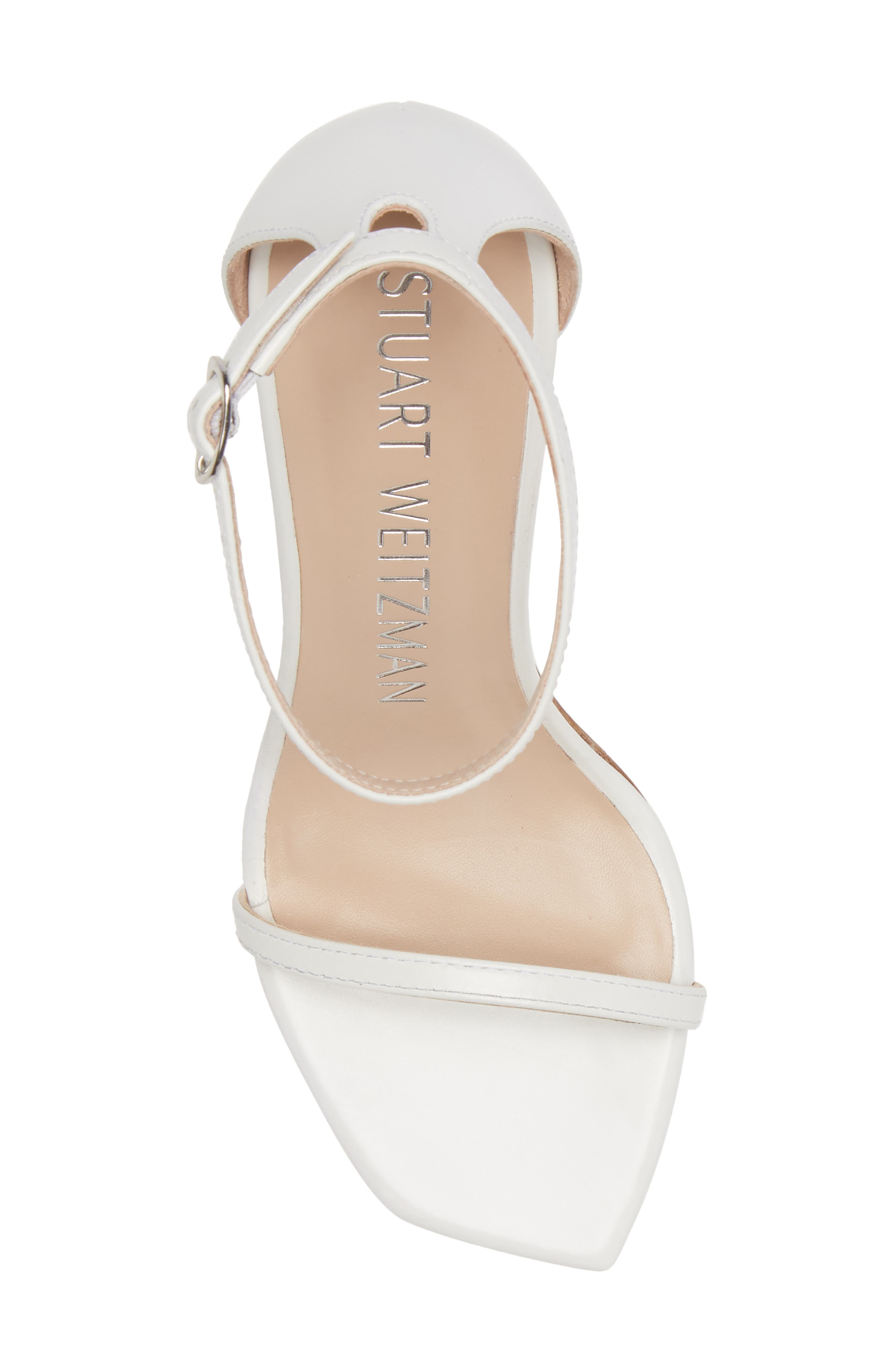 Nudistcurve Ankle Strap Sandal, Alternate, color, WHITE