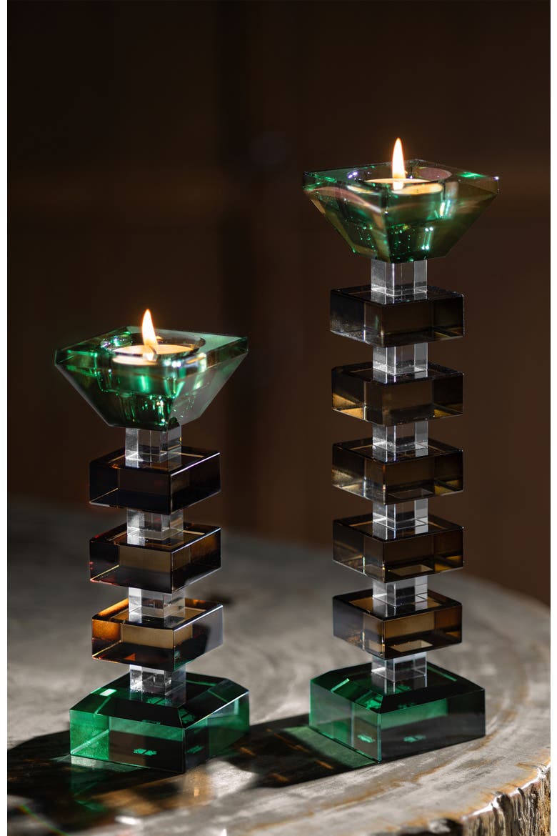 Kassiny Candle holder, Alternate, color, Green
