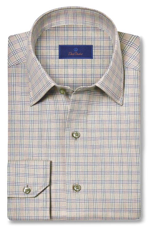 Cotton & Cashmere Check Sport Shirt