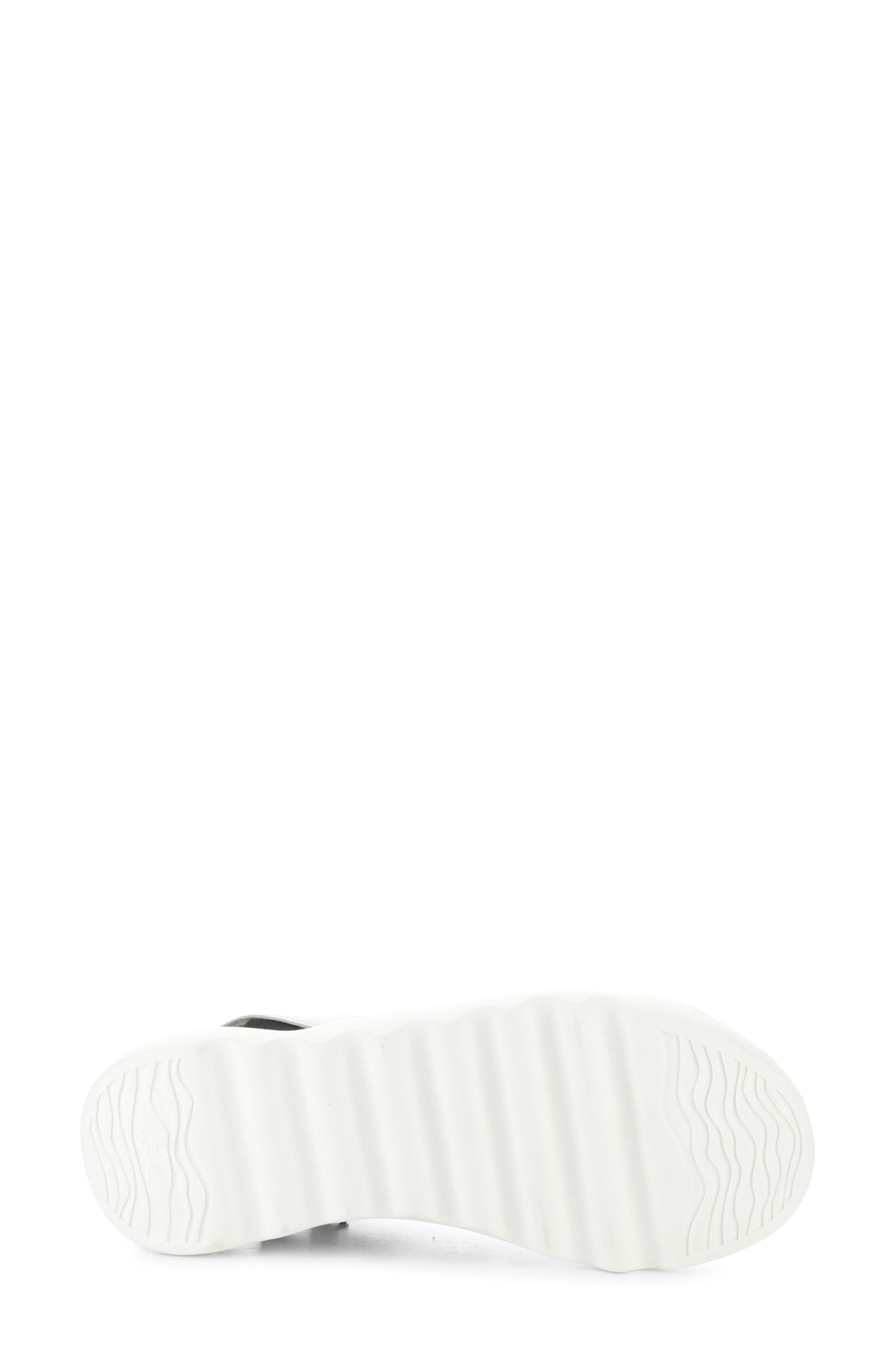 Softinos by Fly London Wish Platform Wedge Sandal, Alternate, color, 001 White Smooth Lea