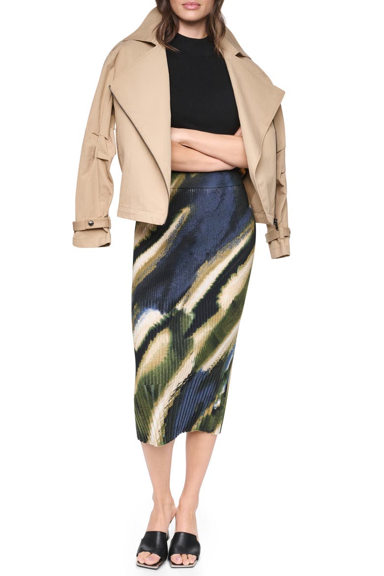 Mix Rib Midi Sweater Skirt, Alternate, color, BRUSHED