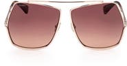 Max Mara 64mm Geometric Sunglasses