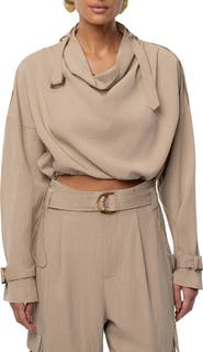 JLUXLABEL Wanderlust Long Sleeve Crop Top