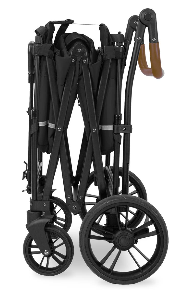 WonderFold Wagon Push/Pull Double Stroller Wagon - Black, Alternate, color, 