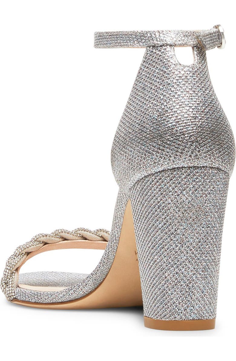 Stuart Weitzman NearlyNude High Shine Ankle Strap Sandal, Alternate, color,