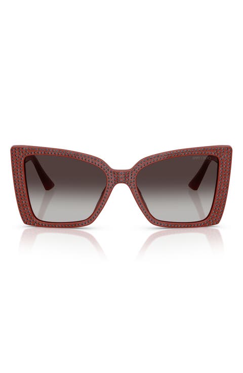 54mm Gradient Butterfly Sunglasses