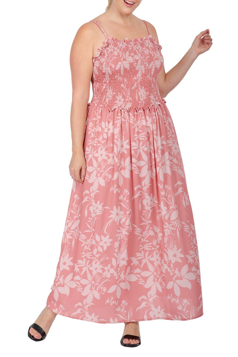 Floral Maxi Sundress, Main, color, FLORAL