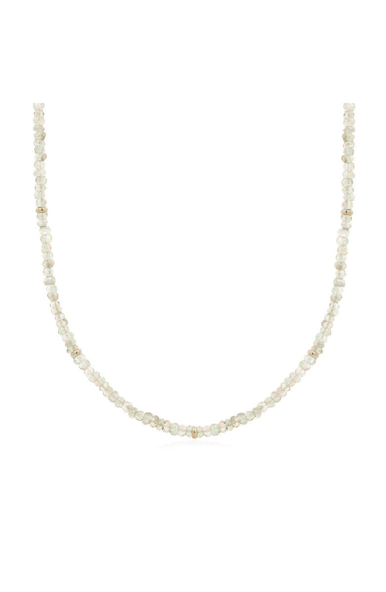 The Lovery Fine Jewelry Ethiopian Opal Bead Necklace, Main, color, Ethopian Opal