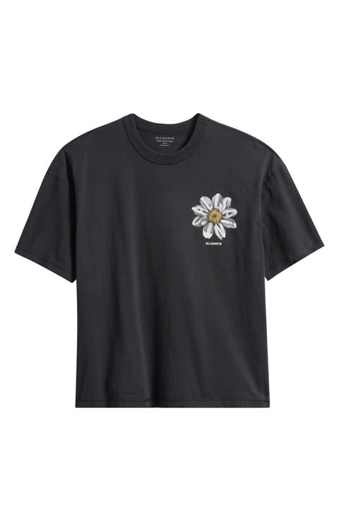 Petals Cotton Graphic T-Shirt