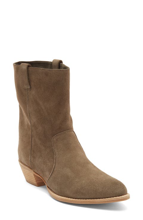Busca Suede Pointy Toe Boot (Women)