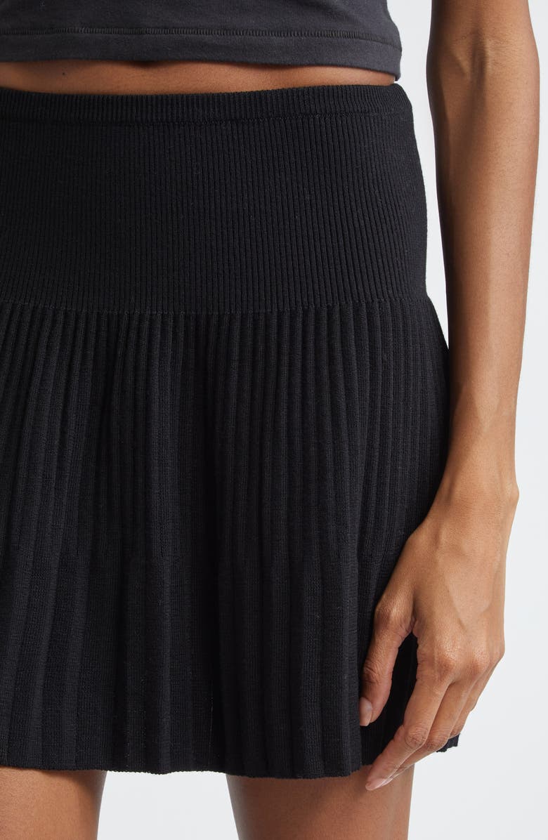 MACCAPANI The Gerli Pleated Virgin Wool Mini Sweater Skirt, Alternate, color, 