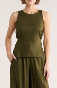 MAX STUDIO Tie Back Tank