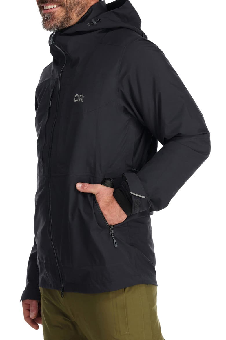 Carbide Pertex® Shield Waterproof Snow Jacket, Alternate, color, BLACK