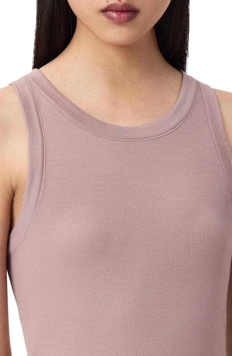 AllSaints Rina Rib Tank, Alternate, color, Dusty Lilac